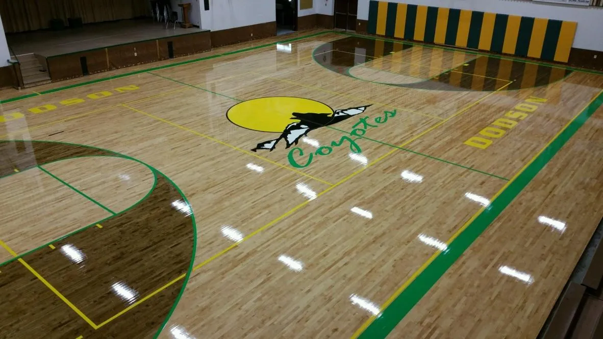 gym floor and transition